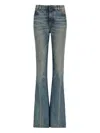 Balmain Faded Flared Jeans In Multi