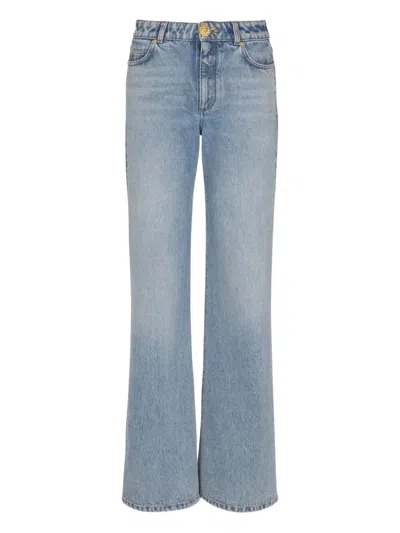 BALMAIN FADED-WASH JEANS