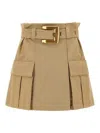 Balmain High Waist Skirt In Multi