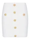 Balmain Falda Semilarga - Blanco In White