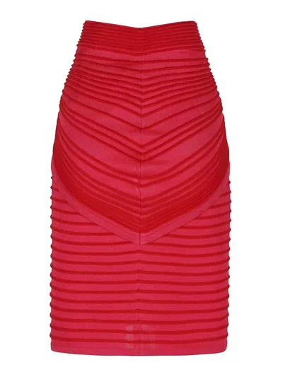 BALMAIN FALDA SEMILARGA - MULTICOLOR