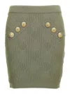 Balmain Openwork Knit Skirt