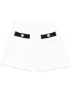Balmain Kids' Faux-pockets Shorts In White