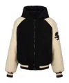Balmain Faux-shearling Reversible Jacket In Black