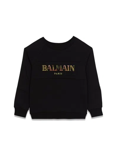Balmain Kids' Felpe In Black