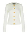 Balmain Knit Sweater Gold-tone Buttons In White