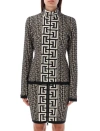 Balmain Monogram Wool-blend Sweater In Ivory