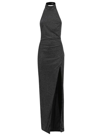 BALMAIN BALMAIN FITTED VELVET MAXI DRESS