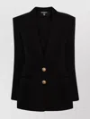 Balmain Fitted Waist Wool Jacket 2 Buttons In Black