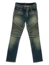 Balmain Five-pocket Panelled Jeans In Blue