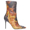 Balmain Flame Corset Lace Boots