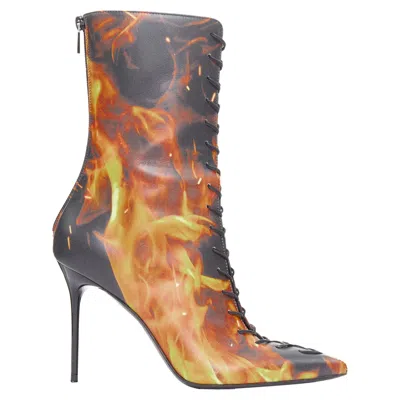 Balmain Flame Corset Lace Boots