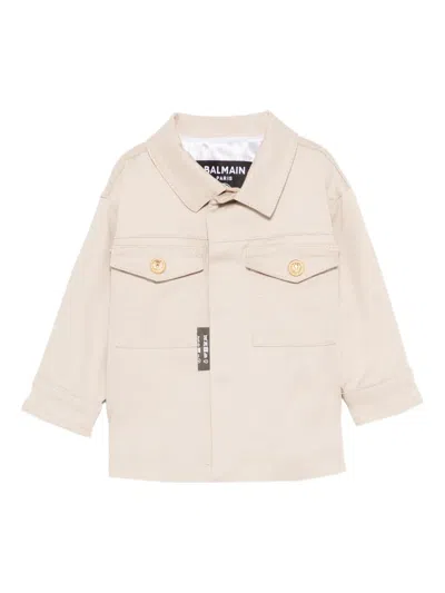 Balmain Babies' Flap-pocket Jacket In Neutral