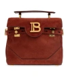 Balmain Logo-plaque Top-handle Tote Bag In Brown
