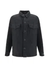 Balmain Flap-pocket Shirt Jacket In Black