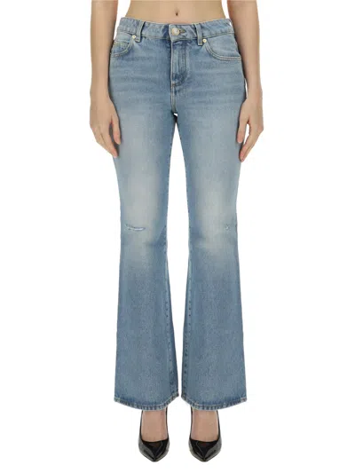 Balmain Flare Fit Jeans In Denim