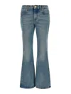 Balmain Flared Denim Jeans In Azul
