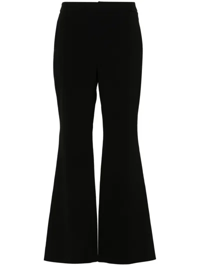 BALMAIN FLARED CREPE TROUSERS