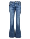 Balmain Flared Cotton Denim Jeans In Blue