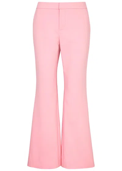 Balmain Flared-leg Trousers In Pink