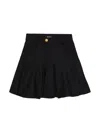 Balmain Flared Mini Skirt In Black