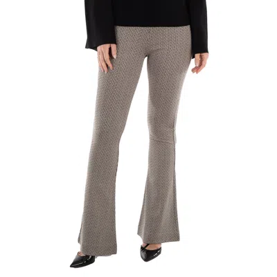 Balmain Flared Monogrammed Jacquard Trousers