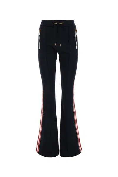 Balmain Flared Trousers In Prairie Blue