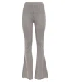 Balmain Flared Trousers In Gray
