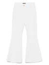 Balmain Flared Trousers In White