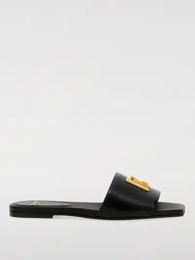 BALMAIN FLAT SANDALS BALMAIN WOMAN COLOR BLACK,G46870002
