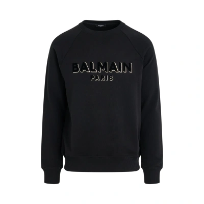 Balmain Flock & Foil Sweatshirt