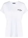 BALMAIN BALMAIN FLOCK DETAIL T-SHIRT CLOTHING