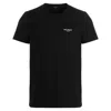 Balmain Black Crewneck T-shirt With Contrasting Logo Print In Cotton Man
