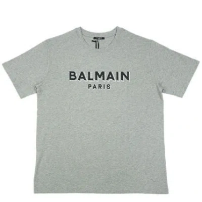 Balmain Flocked And Foiled T-shirt In Green