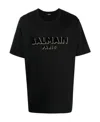 Balmain Logo-print Organic Cotton T-shirt In Black