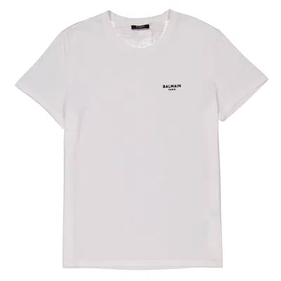 Balmain Flocked Logo Classic-fit T-shirt