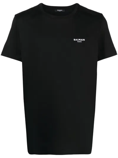 Balmain Black Cotton T-shirt