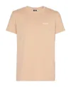Balmain Beige Logo T-shirt In Nude