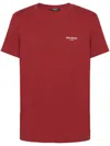 Balmain T-shirt Aus Bio-baumwolle In Red