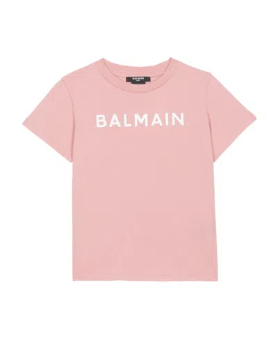 BALMAIN BALMAIN KIDS LOGO-PRINTED CREWNECK T-SHIRT