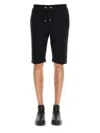 BALMAIN FLOCKED LOGO SHORTS