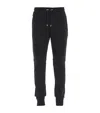 Balmain Logo-print Ribbed-panel Track Pants In Black