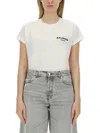 Balmain Flocked Logo T-shirt In White