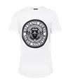 Balmain White Cotton T-shirt With Maxi Logo Print In White