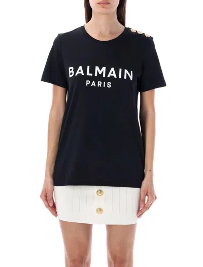 Balmain Flocked Paris T-shirt