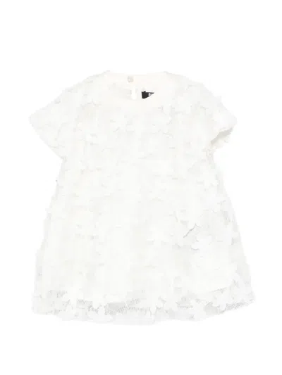 Balmain Babies' Florall Dress In White