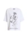 Balmain Printed Flower T-shirt In White