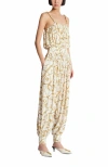 Balmain Flowing Printed Jumpsuit With  Chains Pattern