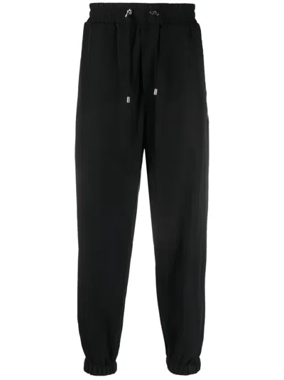 BALMAIN FLUID COTTON TRACK PANTS