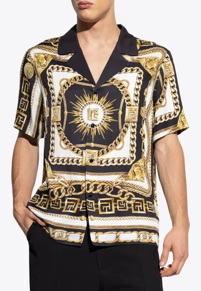 Balmain Shirt With Logo In Multi